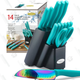 Marco Almond Store Rainbow Titanium Cutlery Knife Set | $50 | Amazon